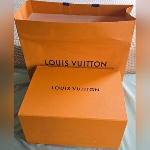 Louis Vuitton Orange Box and Bag Set